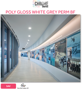 CHROME POLY GL WH GREY/PERM BF