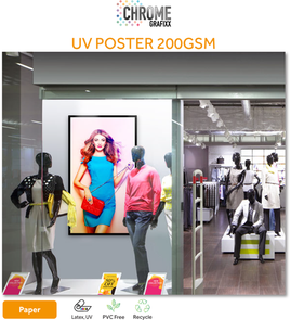 CHROME UV POSTER 200GSM
