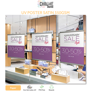 CHROME UV POSTER 350GSM