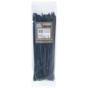 ISL Cable Tie CT20076B 7.6mm x 200mm Black (100 PK)