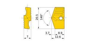 MITSUBISHI Insert, Rotating Tools TAWNH2050T VP15TF