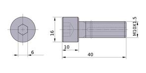 MITSUBISHI Spare Parts HSC10030H Set Bolt