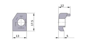 MITSUBISHI Spare Parts MTK1R Clamp Bridge