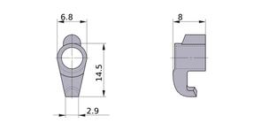 MITSUBISHI Spare Parts SETK51 Clamp Bridge