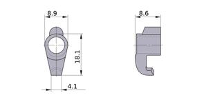 MITSUBISHI Spare Parts SETK61 Clamp Bridge