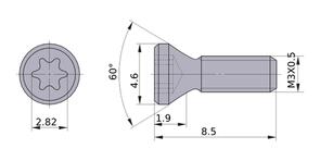 MITSUBISHI Spare Parts TPS3R Screw