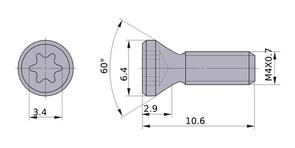 MITSUBISHI Spare Parts TPS4R Screw