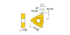 MITSUBISHI Insert, Threading MMT16IR150TR VP10MF