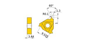 MITSUBISHI Insert, Threading MMT16IR130UN VP10MF