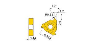 MITSUBISHI Insert, Threading MMT16IR140UN VP10MF