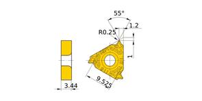 MITSUBISHI Insert, Threading MMT16IR140BSPT-S VP15TF